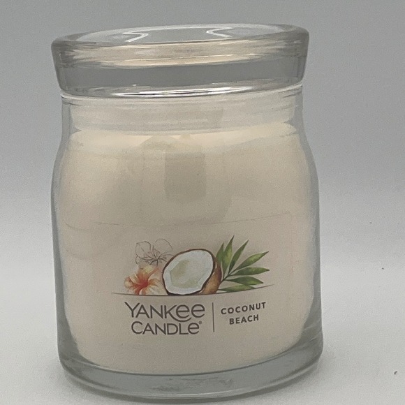 Yankee Candle Other - Yankee Candle Coconut Beach 13 oz 2-Wick Medium Jar Scented Candle White 1630001